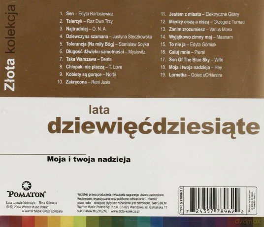 Lata 90-Te - Złota Kolekcja [CD]
