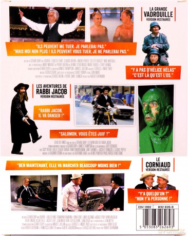 Don't Look Now... We're Being Shot At! / The Mad Adventures of Rabbi Jacob / The Sucker (Wielka włóczęga / Przygody Rabina Jakuba / Gamoń) [BOX] [3xBlu-Ray]