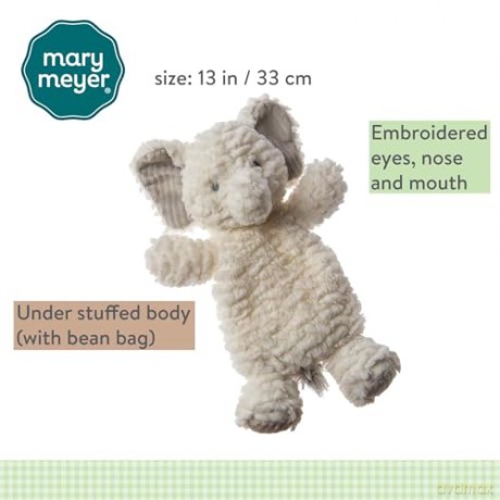 Mary Meyer Afrique Elephant Lovey Comforter Soft Toy, 42055