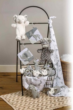 Mary Meyer Afrique Elephant Lovey Comforter Soft Toy, 42055