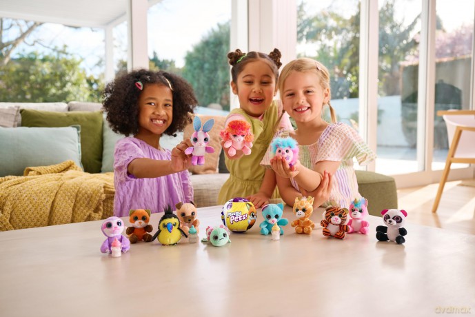 5 Surprise Plushy Pets Series 2, 3 Capsule, By ZURU, Collectible Mystery Capsule, Plushy, Pet Adoption, Toy for Girls, Kids, Teens (3 Capsule)