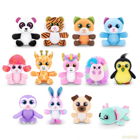5 Surprise Plushy Pets Series 2, 3 Capsule, By ZURU, Collectible Mystery Capsule, Plushy, Pet Adoption, Toy for Girls, Kids, Teens (3 Capsule)