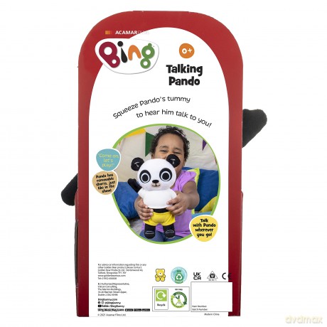 AB Gee abgee 539 3588 EA Talking Pando Soft Toy, red
