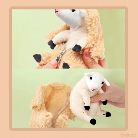 AGRIMONY Cute Shaved Sheep Toys - Kawaii Lamb Plushies Gifts - Fun Funny Mothers Day Easter Valentines Birthday Sheep Plush Gifts for Kids Women Mom Teenage Girls Boys Stuffed Animal Sheep Decor