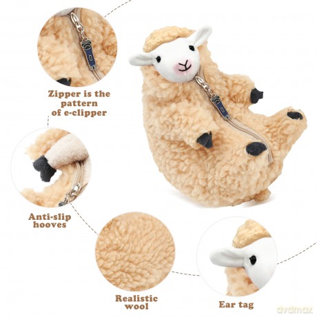 AGRIMONY Cute Shaved Sheep Toys - Kawaii Lamb Plushies Gifts - Fun Funny Mothers Day Easter Valentines Birthday Sheep Plush Gifts for Kids Women Mom Teenage Girls Boys Stuffed Animal Sheep Decor