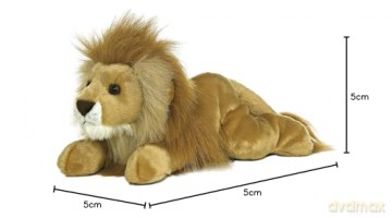 AURORA 13251 Flopsie Lion,Brown,12-inch