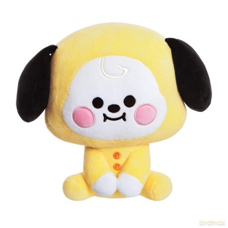 AURORA BT21 Merchandise, Baby Chimmy Sitting Doll 8In, Soft Toy, Yellow