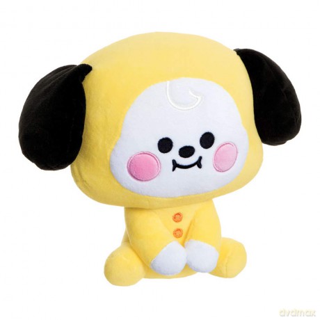 AURORA BT21 Merchandise, Baby Chimmy Sitting Doll 8In, Soft Toy, Yellow