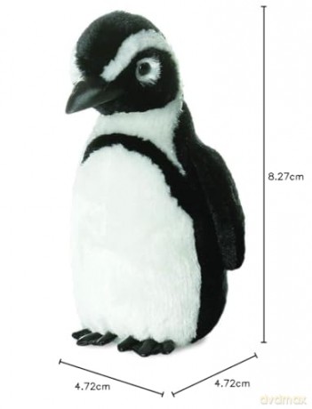 AURORA Mini Flopsies African Penguin 8In 31162 Black/White