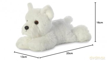 AURORA Mini Flopsies Westie Dog 8In 31768 White