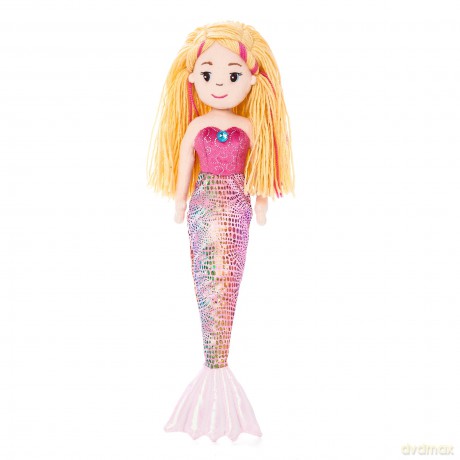 AURORA Sea Sparkles 13346 Mermaid Melody Plush, Pink, 18-inch