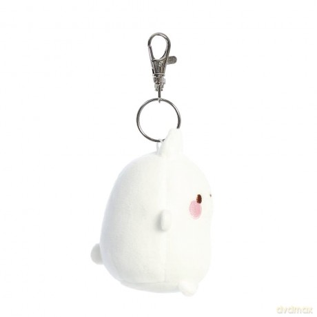 AURORA, 14223, Molang Key Clip, 4In, Soft Toy, White