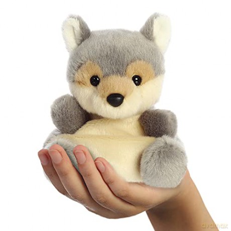 AURORA, 33774 Palm Pals Lucian Wolf Soft Toy, Multi-Coloured, 5In