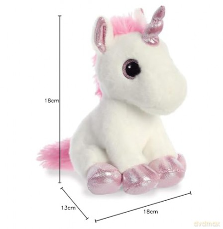 AURORA, 60867, Sparkle Tales, Lolly Unicorn, 7In, Soft Toy, White, 7-Inch