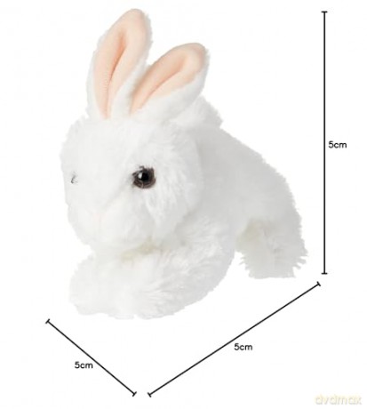 AURORA, 73901, Mini Flopsie Bunny, Soft Toy, White