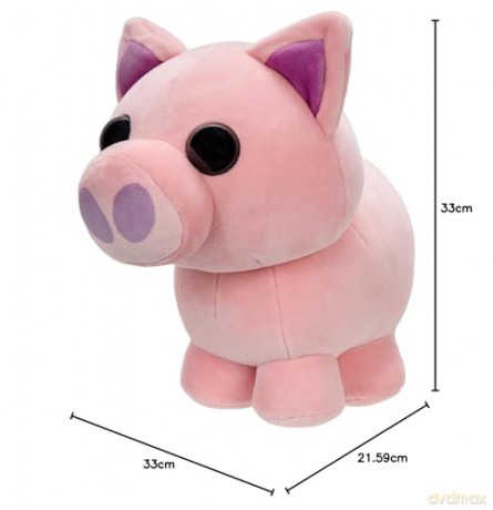 Adopt Me! Collector Plush - Pig - Series 3 - Rare In-Game Stylization Plush - Toys for Kids Featuring Your Favorite Pet, Ages 6+