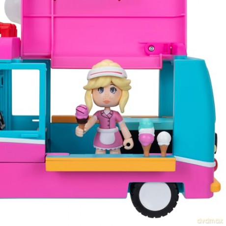 Adopt Me! Ice Cream Truck - Transforming Vehicle with Lights and Sounds - Top Online Game - Exclusive Virtual Item Code Included