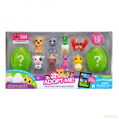 Adopt Me! Pets 10 Figure Multipack Mystery Pets Series 1-10 Styles - Top Online Game - Fun Collectible Toys for Kids Featuring Your favourite Pets, Ages 6+