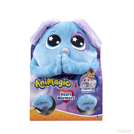 Animagic: Heart Warmers - Dog (Large) | Colour Changing Cuddly Companion with Reusable Heat Pack for Extra Comfort | For Kids Aged 4+