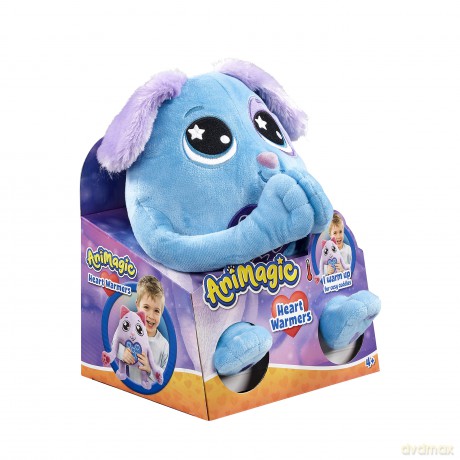 Animagic: Heart Warmers - Dog (Large) | Colour Changing Cuddly Companion with Reusable Heat Pack for Extra Comfort | For Kids Aged 4+