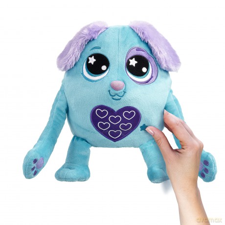 Animagic: Heart Warmers - Dog (Large) | Colour Changing Cuddly Companion with Reusable Heat Pack for Extra Comfort | For Kids Aged 4+