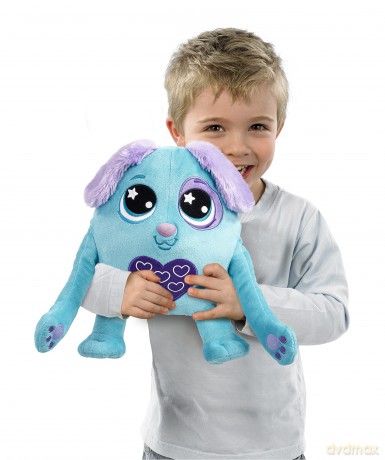 Animagic: Heart Warmers - Dog (Large) | Colour Changing Cuddly Companion with Reusable Heat Pack for Extra Comfort | For Kids Aged 4+