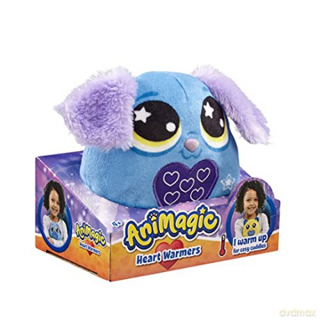 Animagic: Heart Warmers - Dog (Small) | Colour Changing Cuddly Companion with Reusable Heat Pack for Extra Comfort | For Kids Aged 4+