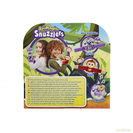 Animagic: Little Snuzzlers - Monkey | Loves to Hug and Wont Let Go! | Features over 15 Sounds to Discover and Sing Along With | For Ages 4+