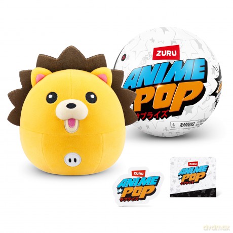 Anime Pop ZURU, Kon (Bleach), Surprise Single Capsule Plush Toy, 11.5 centimetres, Demon Slayer and Bleach, (Kon, Bleach)