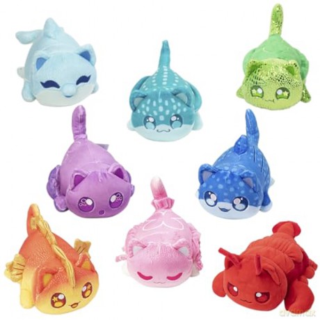 Aphmau 6025 6 Mystery Plush - Series 5 YouTube Gaming Channel, Blind Box, 1 of 8 Possible Under The Sea MeeMeows, Official Merch, Styles May Vary