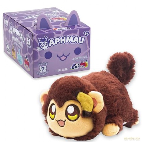 Aphmau 65555 6 Mystery Plush - Series YouTube Gaming Channel, Blind Box, 1 of 8 Possible Safari MeeMeows, Official Merch, Multicolour