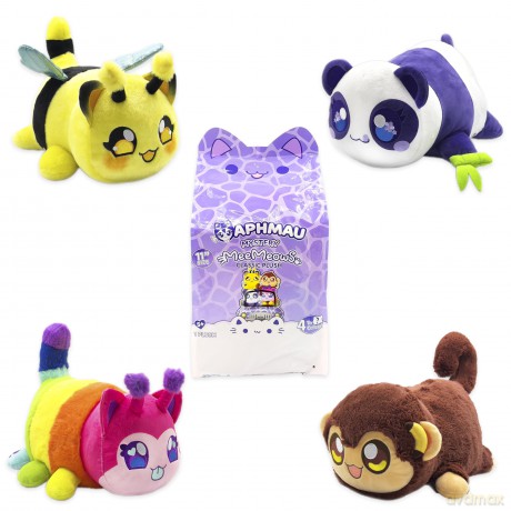 Aphmau 6751 11" Classic Plush Mystery, Blind Box, 1 of 4 Possible Safari MeeMeows, Official Merch, Styles May Vary, Multicolour