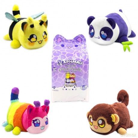 Aphmau 6751 11" Classic Plush Mystery, Blind Box, 1 of 4 Possible Safari MeeMeows, Official Merch, Styles May Vary, Multicolour