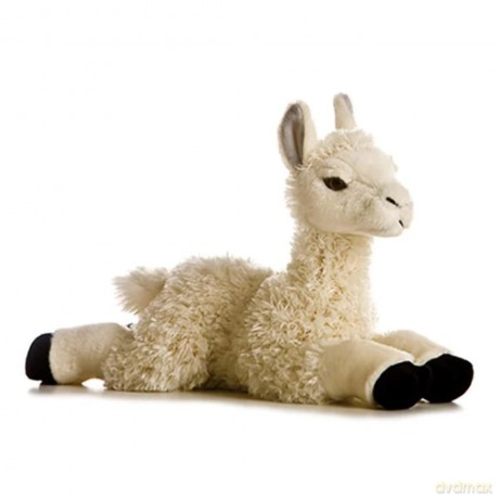Aurora 12281 12-inch Flopsie Teddy Llama - Cream and Black