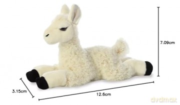 Aurora 12281 12-inch Flopsie Teddy Llama - Cream and Black