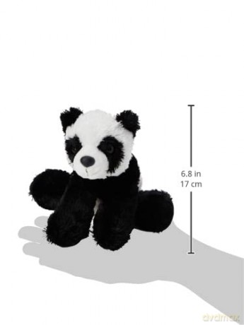 Aurora 12756 8-inch Flopsie Panda,Black and White