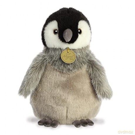 Aurora 26470, 26,470, MiYoni Tots Emperor Penguin Chick, 9In, Eco-friendly soft toy, Grey