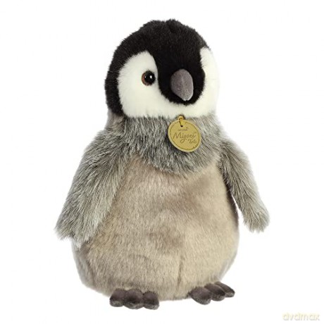 Aurora 26470, 26,470, MiYoni Tots Emperor Penguin Chick, 9In, Eco-friendly soft toy, Grey