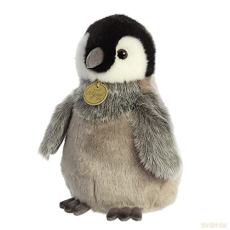 Aurora 26470, 26,470, MiYoni Tots Emperor Penguin Chick, 9In, Eco-friendly soft toy, Grey