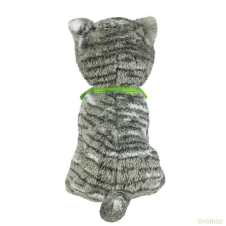 Aurora 61562, tabby McTat Cat 9in, Soft Toy, Grey and White