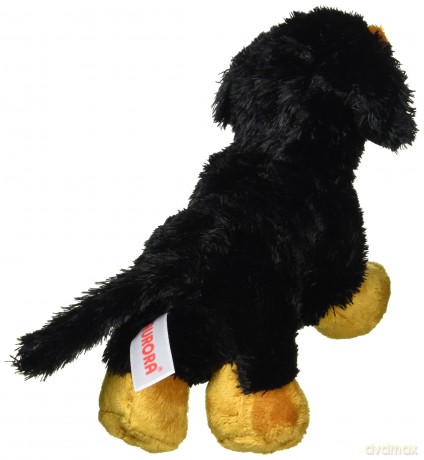 Aurora 8-inch Flopsie Dachshund, Black and Brown