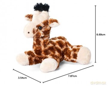 Aurora Flopsie Giraffe,Brown,8-inch
