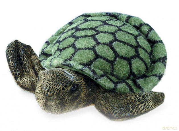 Aurora FlopsieSea Turtle,Green,8-inch