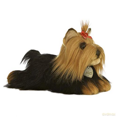 Aurora MiYoni, Yorkshire Terrier Dog 8 Inches, 10839, Black and Brown, Soft Toy for Children