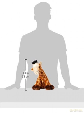 Aurora World 19265 Destination Nation Giraffe Plush Toy (Brown/Orange/Peach)
