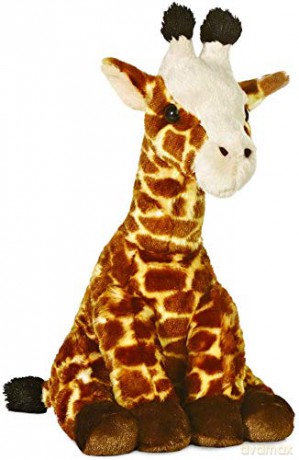 Aurora World 19265 Destination Nation Giraffe Plush Toy (Brown/Orange/Peach)