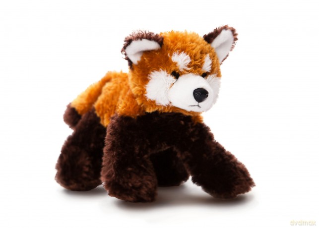 Aurora World 31386 8-Inch Mini Flopsies Panda Plush (Red)