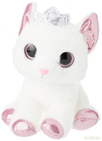 Aurora World 60876 Duchess White Cat with Crown 7In