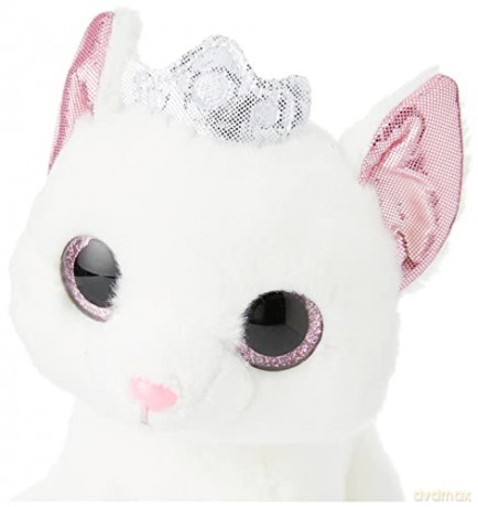 Aurora World 60876 Duchess White Cat with Crown 7In