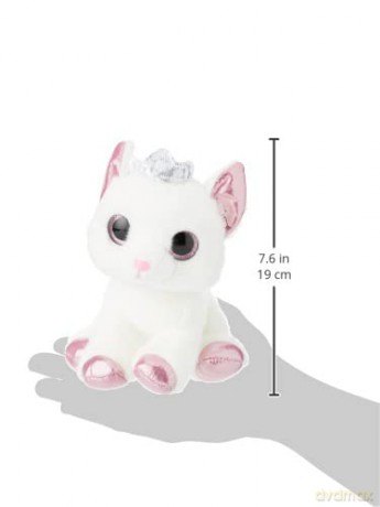 Aurora World 60876 Duchess White Cat with Crown 7In